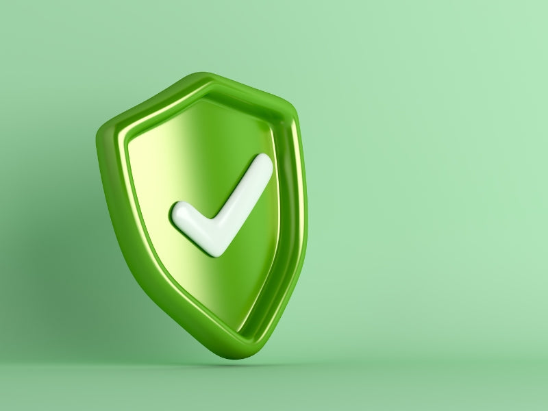 green check mark in shield